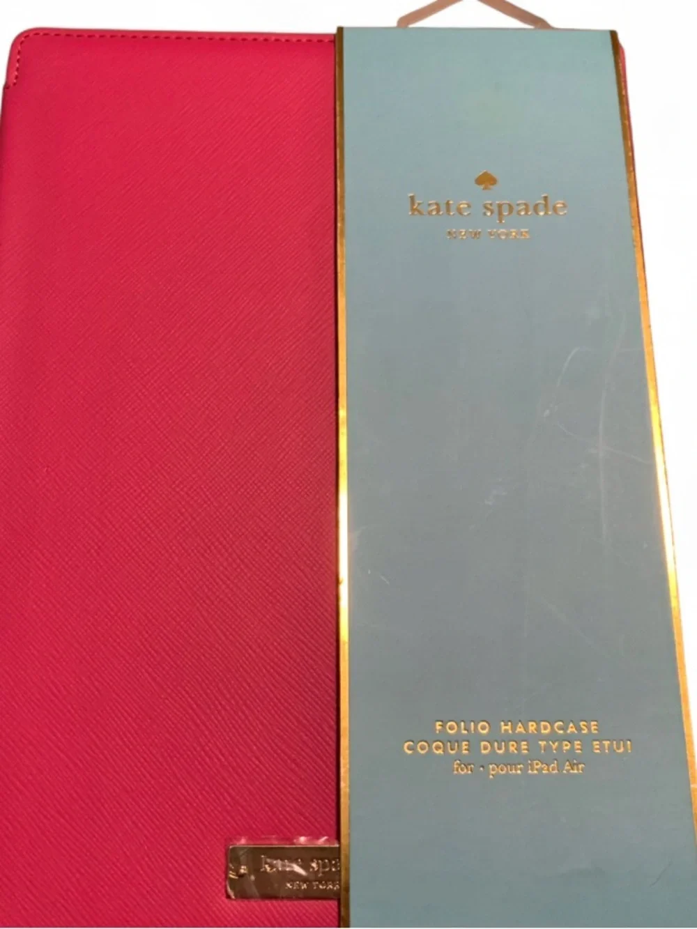 NWT Kate Spade Folio Hardcase For IPad Air Pink (E49)